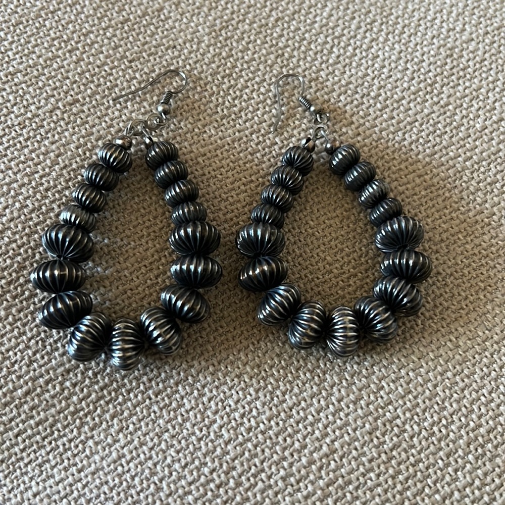 Silver earrings